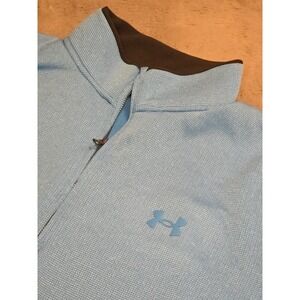 Under Armour Men's ColdGear Armour Fleece 1/4 Zip Pullover Golf Powder Blue XL